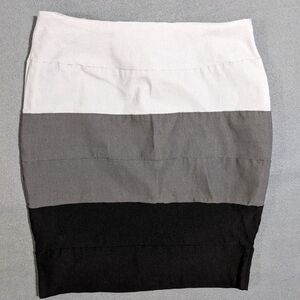 Color block skirt Dots‎ Sz 13-14 gray black